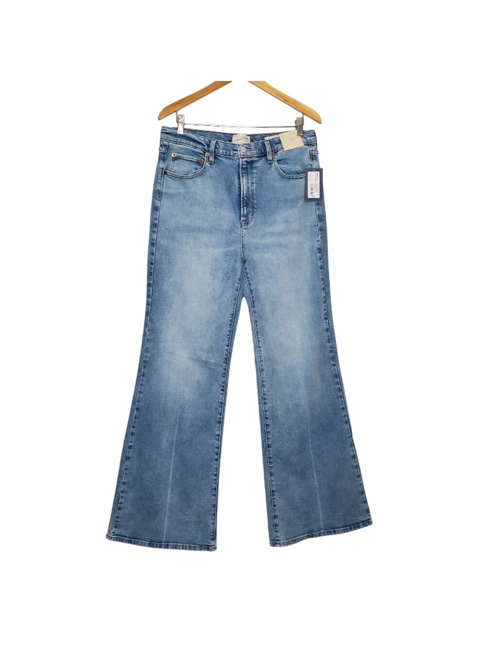 Universal Thread Womens High-Rise 70s Flare Jeans Size 14 Long Light Wash Denim